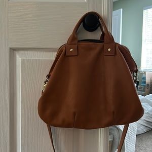 Clare V Tan Messenger Satchel Bag